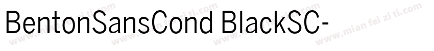 BentonSansCond BlackSC字体转换